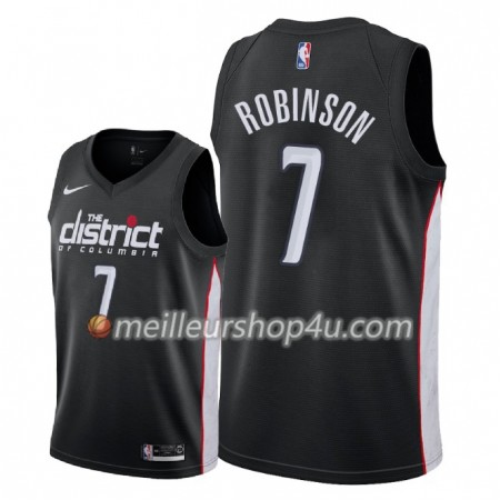 Maillot Basket Homme Washington Wizards Devin Robinson 7 2018-19 Nike City Edition Noir Swingman